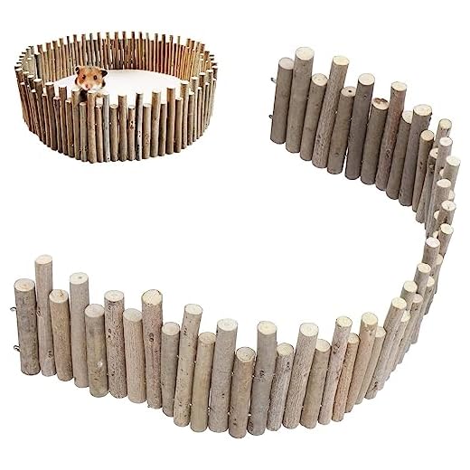 Haosie Flexible Wooden Bridge, Hamster Fence & Platforms - 23.6In Accessories