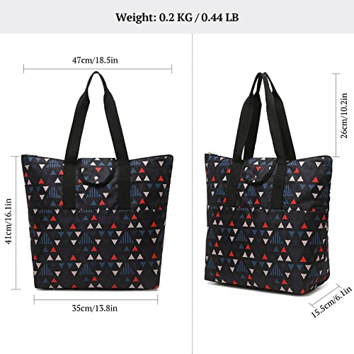 mygreen Foldable Work Tote Bags For Women Large Tote Travel Bag, Nurse Bag, Teacher Bag, Mom Bag2