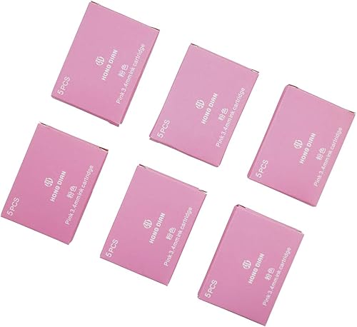 Vista 32 de HongDian - Juego de 30 cartuchos de tinta para bolígrafo estilográfico Negro