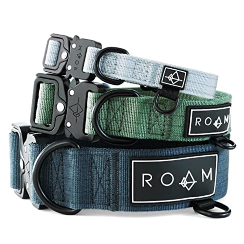 Made to ROAM Premium Dog Collar – Adjustable Heavy Duty Nylon Collar with Quick-Release Metal Buckle (Oregon Haze, Classic Size 0)