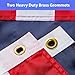 100% USA Made American Flags for Outside 3 x 5 ft, Heavy Duty & Fade Resistant Nylon US Flag with Embroidered Stars, Sewn Stripes, Brass Grommerts
