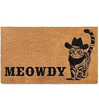 Amazon.com: MAINEVENT Meowdy Doormat 30x17 Inch, Cat Front Door