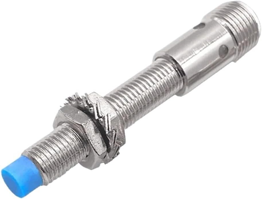 IP65 M8 inductive Proximity Sensor NPN PNP DC10-30V 4pin M12 Connector Cylindrical Metal Proximity Switch LJ8A3 Series (Color : Non Flush 2MM, Size : PNP NO)