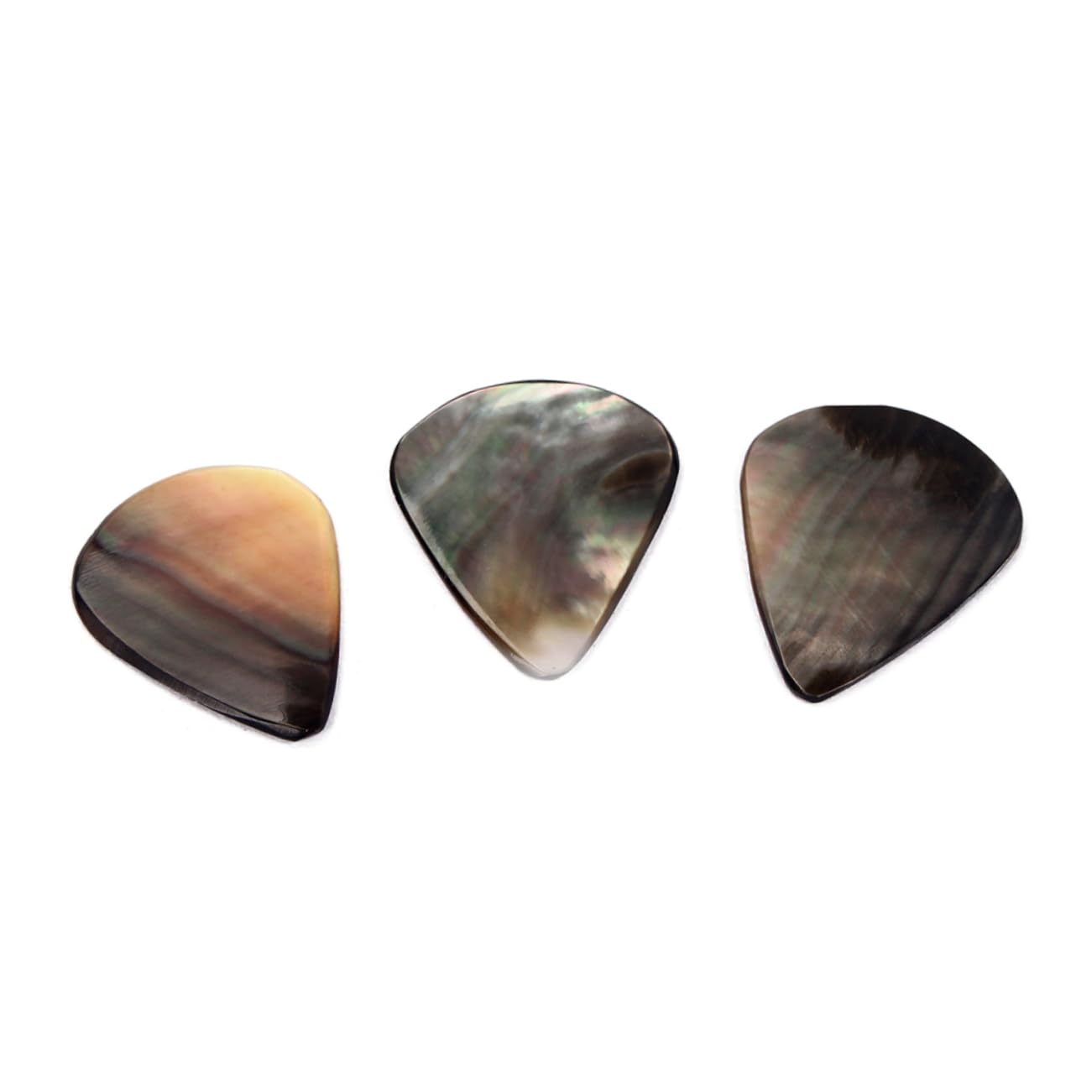 TOYANDONA 9piezas Púas De Guitarra De Concha Natural Tones Hechas De Concha Auténtica Diseño Elegante Para Guitarras Ukuleles