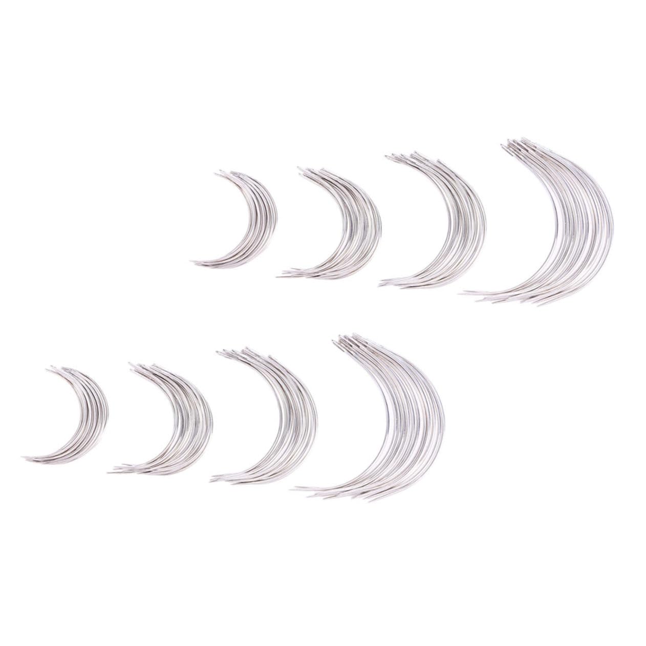 ULDIGI Big Eye Looper Sewing Needles 96pcs Set Curved Weaving Needles for Leather Canvas Easy to Use Light Weight Ideal for DIY Projects