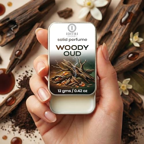 Image of Solid Perfume |V Noir&Woody oud Alcohol Free Wax Perfume Balm, Long Lasting | Pocket Tin 12g, Pack Of 2| Non Greasy Smooth Glide, Travel Friendly Men And Women