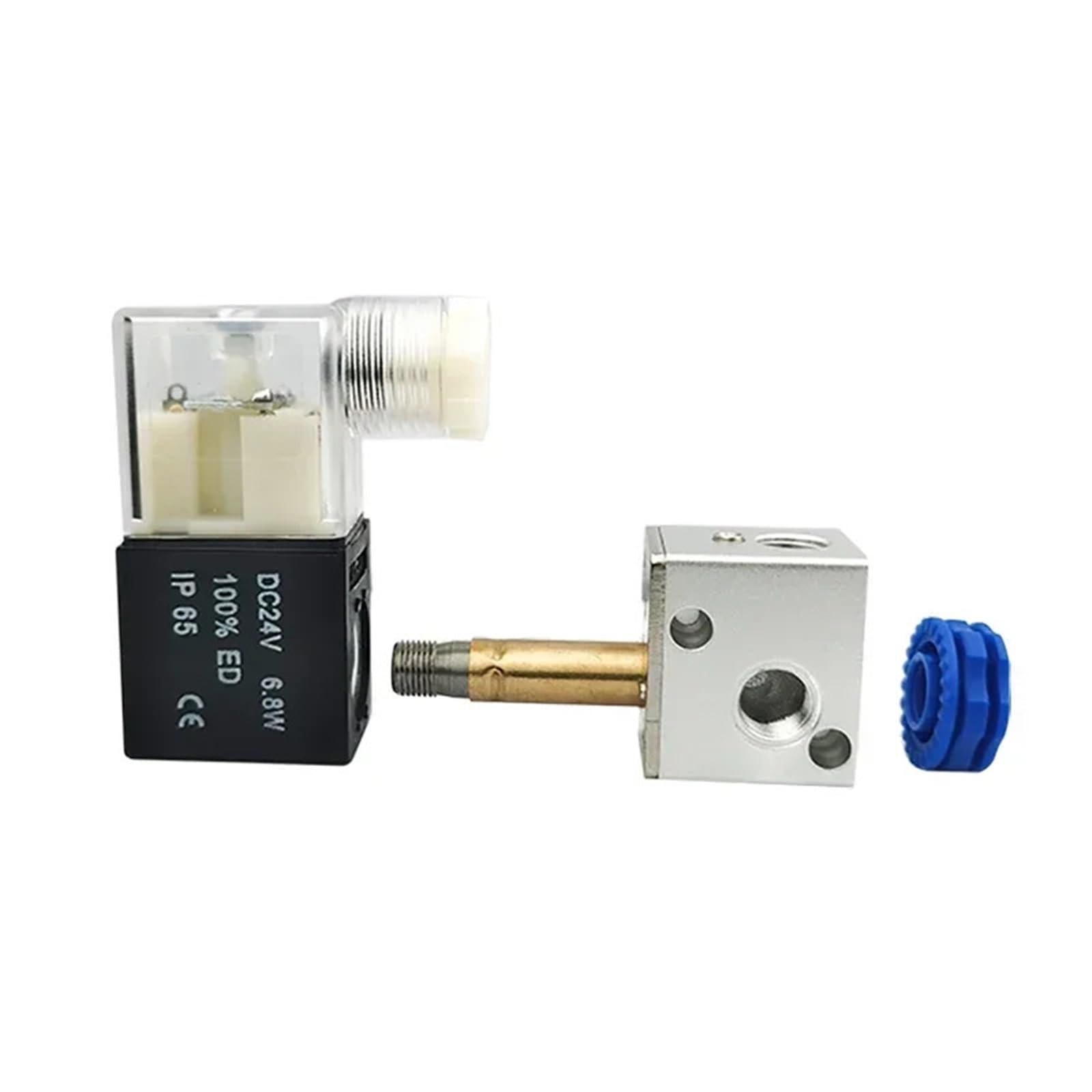 Électrovanne pneumatique 3V1-M5 distributeur air comprimé 3 voies 2 positions 24V DC