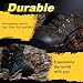 VSUDO Schwarz Stiefel Schnürsenkel, Black Boots Shoelace, Runde ø4 mm Schwarze Schnürsenkel Schuhbänder für Arbeitsschuhe/Outdoorschuhe/Trekkingschuhe/Wanderschuhe (1Paar-Schwarz-130cm)
