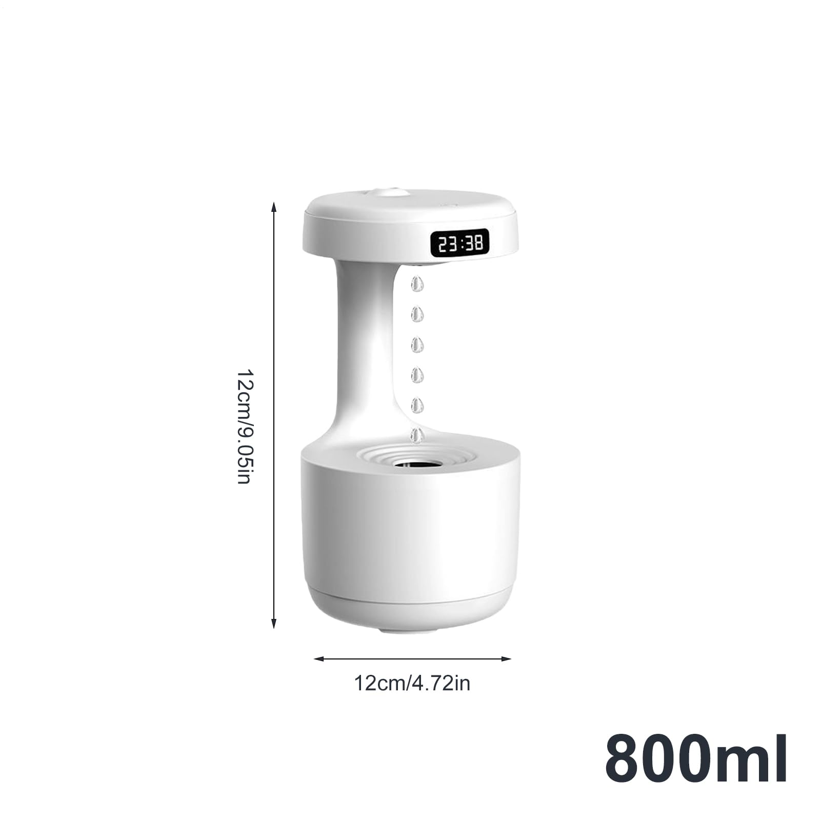 Umidificatore Capacità Diffusore A Fredda A Forma Di Di Pioggia | Umidificatori Intelligenti per la Camera da per Comodino Casa Ufficio Scrivania Sonno Notte Appartamento Hotel