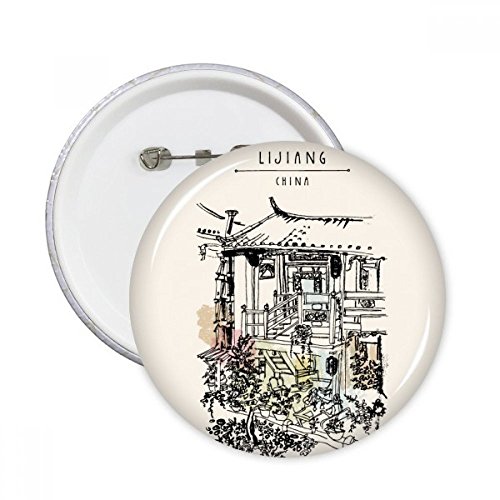Badge bouton rond Dali Chine L : relooker un vêtement fade facilement