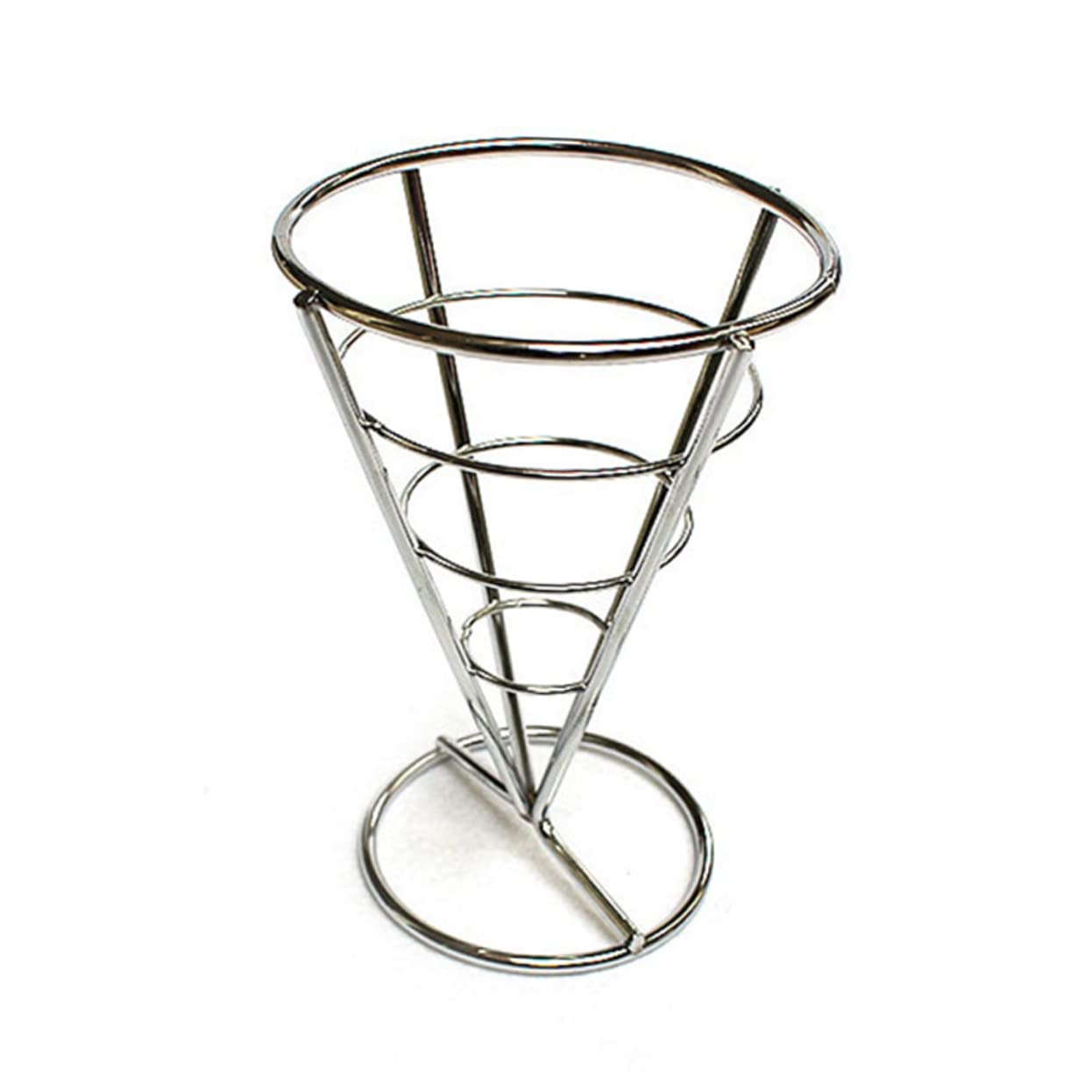 NAMOARLY Fries Foods Stand Holder Metal Basket for Fries with Sauce Dipper Cone Display Rack for Appetizers for Restaurants and Parties
