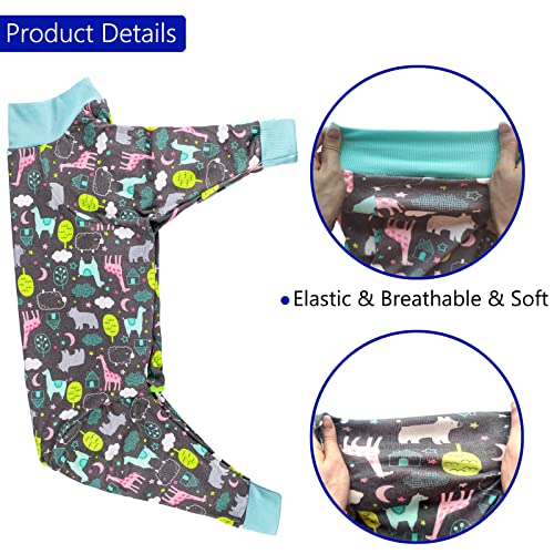 Image of kzrfojy Dog Recovery Suit for Dogs After Surgery Female Male Medium Large Dog Neuter Spay Onesie for Shedding Prevent Licking Surgical Wound Dog Cone Alternative Giraffe