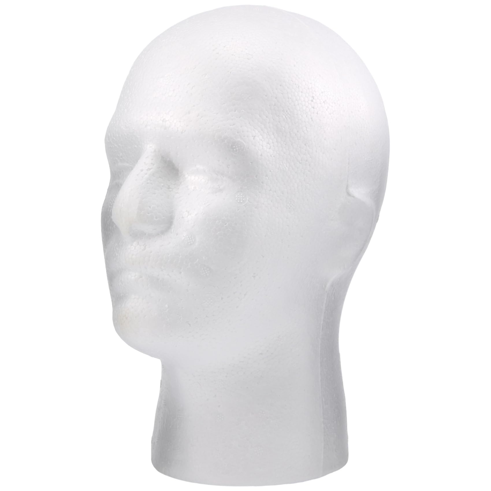 ZDSFSD Male Wig Display cosmetology Mannequin Stand Model Foam White, Height: 29cm, Waist: 54cm