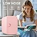 EUHOMY Mini Fridge, 4 Liter/6 Can Compact Refrigerator, AC/DC Portable Cooler & Warmer for SkinCare, Food and Drinks, Mini Fridge for Bedroom, Office, Car & Dorm, Pink