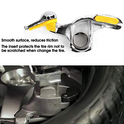 KIMISS Smontagomme per auto in acciaio inossidabile, smontagomme montaggio testa smontaggio accessori testa anatra con cuscinetti protettivi(30mm)
