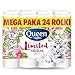 Produktbild 24 Rollen Toilettenpapier 3-lagig 150 Blatt Zellstoff Klopapier WC QUEEN