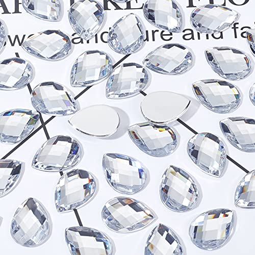 FINGERINSPIRE 250 Pezzi 18x13mm Acrilico Strass