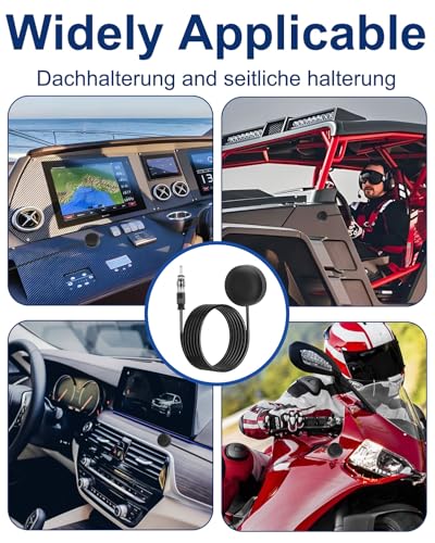 Hemlosk Antena Coche FM Universal, Amplificada Interior, Compatible con Vehículos, Camiones, SUV, Radios - imagen 6