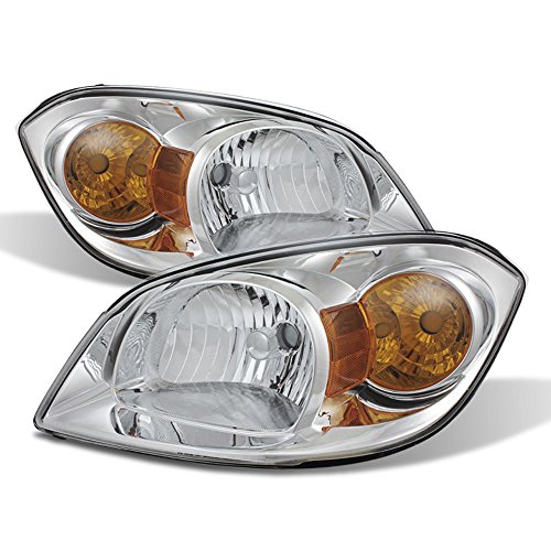 ACANII - For 2005-2010 Cobalt 2007-10 Pontiac G5 05-2006 Pursuit [Crystal] Headlights HeadLamps Driver + Passenger Side