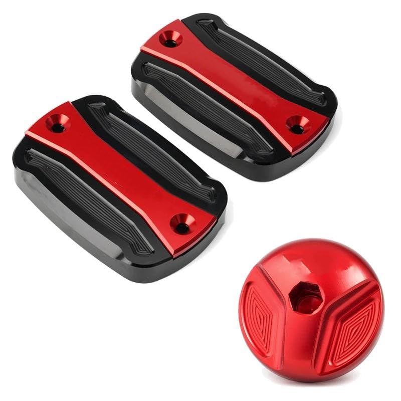 Tapa de líquido de frenos roja para TMAX 560 que evita fugas y mejora el diseño de tu moto