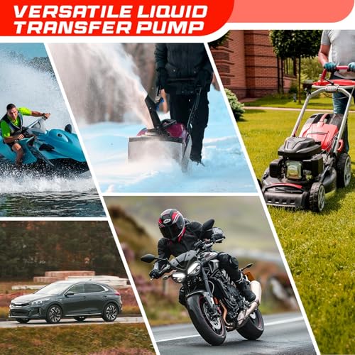 image for BestCosy 3.2 GPM Portable Fuel Transfer Pump -Easy to Use Hand Fuel Pu