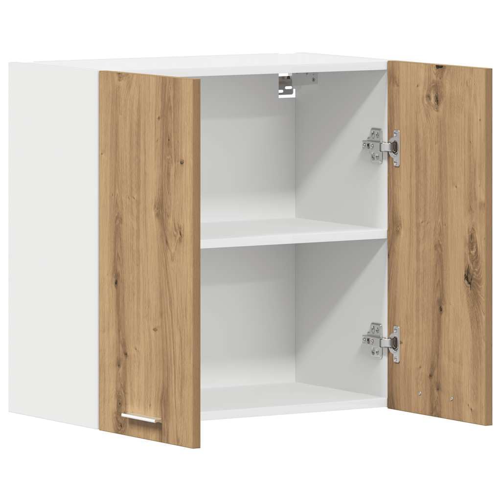vidaXL Küchenwandschrank Lyon Artisan-Eiche 60x31x60 cm Holzwerkstoff, Wandschrank Küche, Küchenschrank, Wandschrank, Hängeschrank, Oberschrank