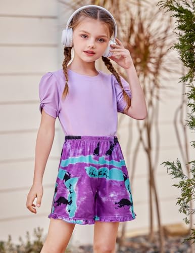 Arshiner Girls T Shirts Twist Short Sleeve Summer Shirts Fashion Crewneck Tops Tee Blouse3