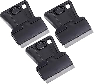 PartyKindom 3pcs Plastic Film Glue Removal Scraper Cleaning Knife Shovel Razor Scraper Sticker Removing Tools Easy to Carry