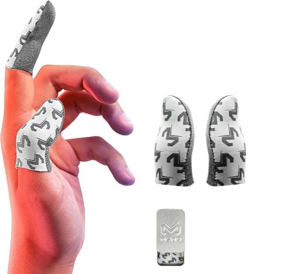 Sweat Proof Sensitive Touch Screen Memo Gaming Finger Sleeves for Mobile Game, Anti-Sweat Breathable Seamless Thumb Finger Sleeve for Gaming-image-33