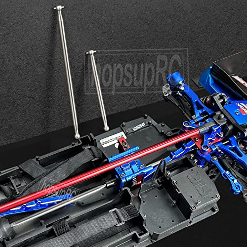 Hopsuprc Titanium Alloy Drive Shaft Cvd Axles Upgrades For 1/7 Arrma Infraction 6S Blx/Felony 6S Blx/Limitless Roller,2Pcs Rc Center Driveshafts Parts Hops Up,(Upgrade To Titanium Alloy #Tc4 Material) #TOP5