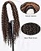 RunM Long Curly Black Ombre Brown Wig for Black Women Kinky Curly Hair Wig Natural Heat Resistant Synthetic Curly Wigs 26 Inch （2/30）