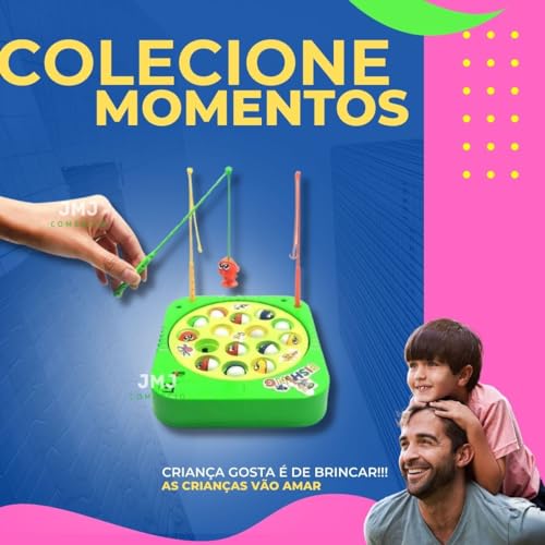 Brinquedo Jogo Pega Peixe Pesca Maluca Pescaria Infantil Pescaria Criança Adulto Diversão JMJ Comerc