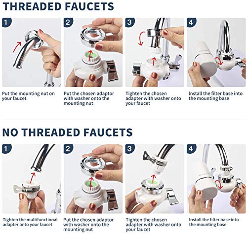Kraanwaterzuiveraar, keukenkraan waterfiltersysteem met ultra-adsorberend materiaal, past op standaardkranen… - Image 7