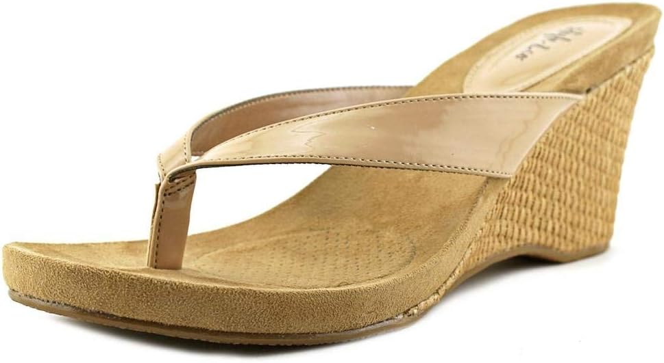Style & Co. Womens Chicklet Thong Wedge Sandals