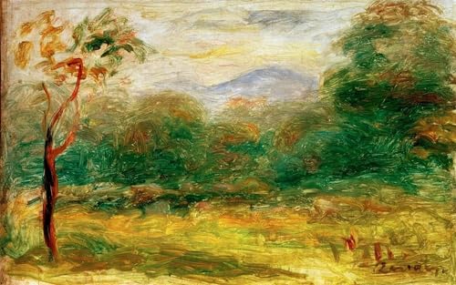 Tableau Renoir paysage midi 60x90cm pour mur vide chambre