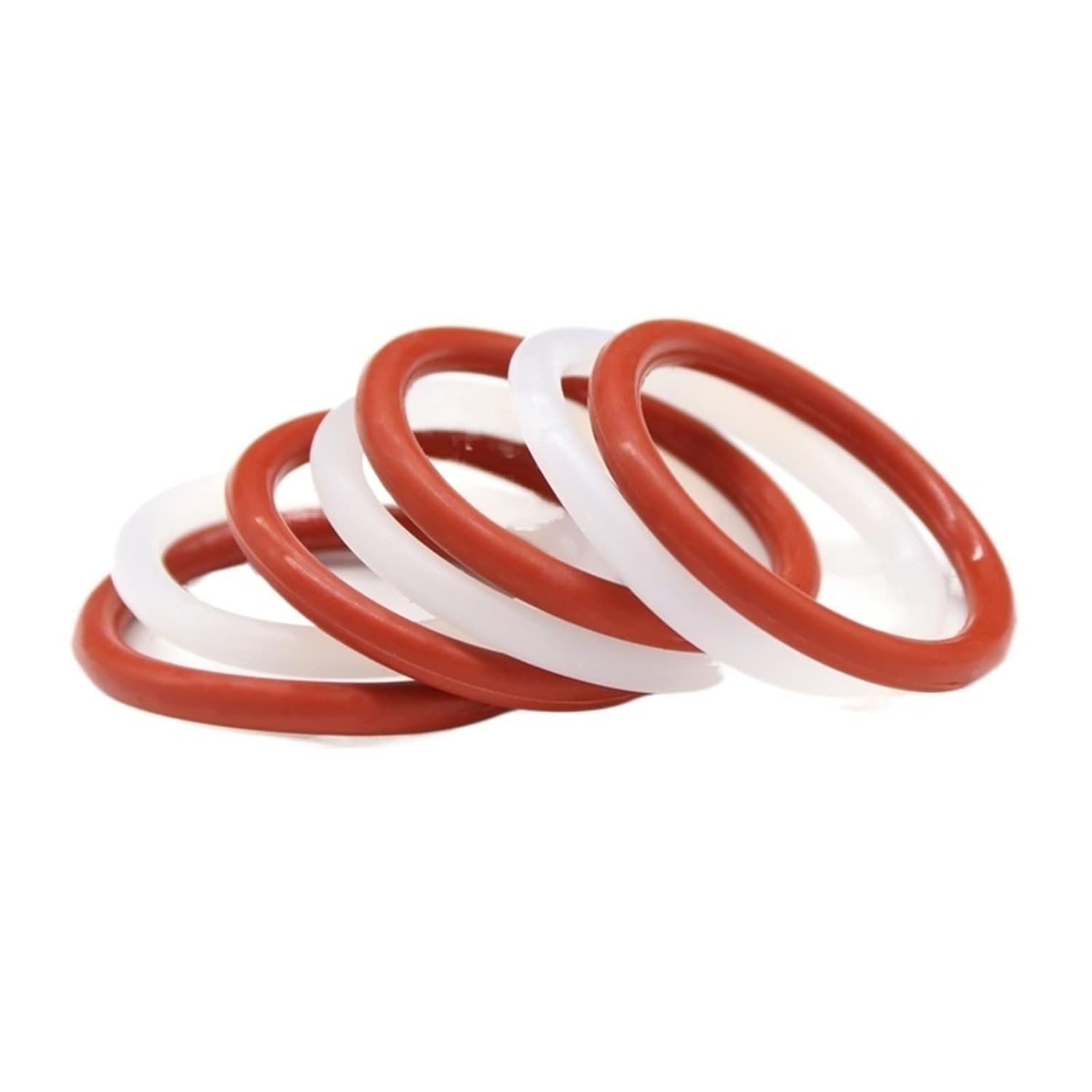 Red/White 10pcs VMQ Silicone Ring Gasket CS 4mm OD 12150mm Silicon O
