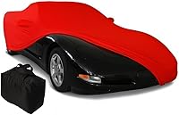 Vista 27 de C4 Corvette - Funda para interior de automóvil, satén elástico Ultraguard de ajuste personalizado, el mejor ajuste de gama alta con bolsa