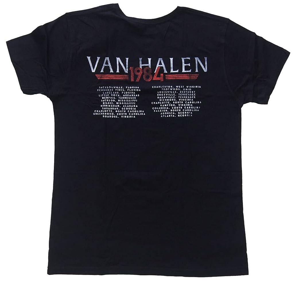 VAN HALEN バンドTシャツ　黒　ヴァンヘイレン　ロックTシャツ ヴァン・ヘイレン バンドTシャツ ロックTシャツ van halen