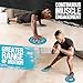 Gliding Discs for Working Out - Exercise Sliders for Hardwood Floors 1 Pair Blue, Authentic Workout Sliders Disc for Full Body Resistance Workout, Includes 4 Streaming Video Workouts