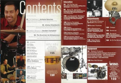 MODERN DRUMMER "Cover: Antonio Sánchez", May 2005 Issue image 4