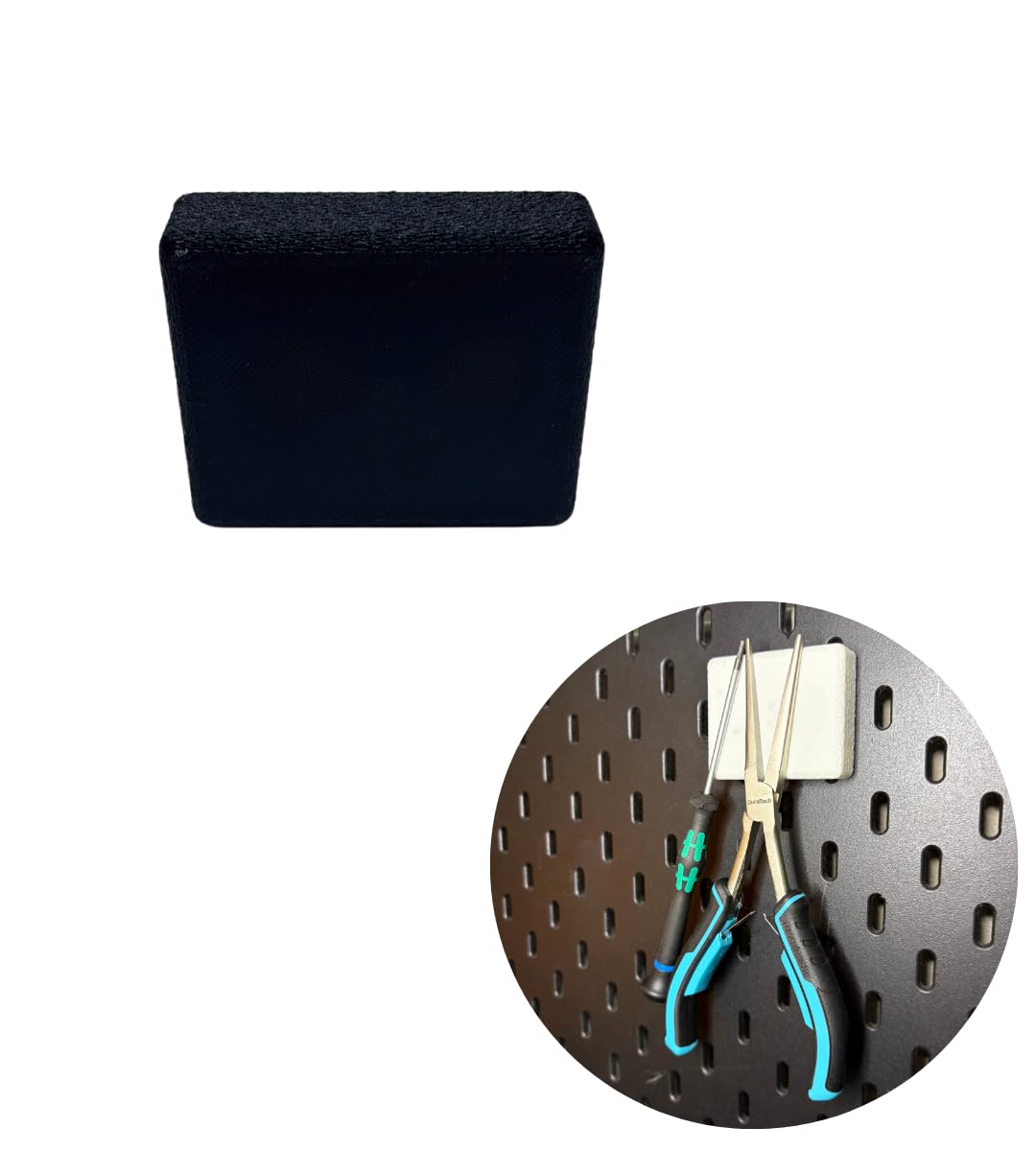 Chatelet Magnet Toolholder Organizer for Ikea Skadis Pegboards | Organizer Accessories for Skadis Boards | Super Strong 50 lbs Pull Force Magnets |