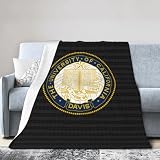 Uc Davis Aggies University Logo Blanket Large Luxury Fleece Soft Anti-Static Anti-Pilling Flannel Bed Blanket
