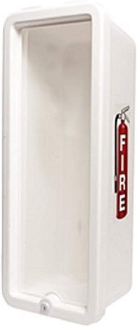 12005 White Plastic Replacement Frame with Lock for The 105-20 Chief Fire Extinguisher Cabinet