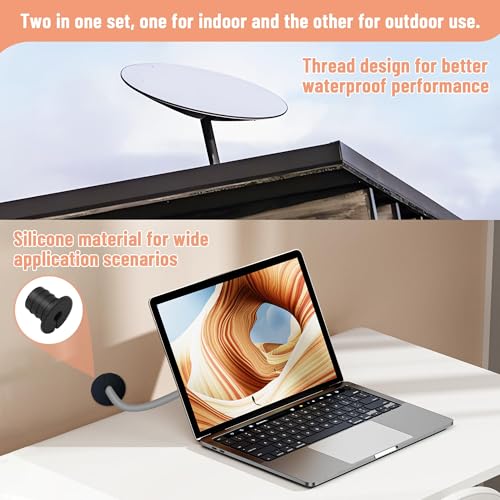 Œillets en silicone pour trou mural de 1,9 cm avec isolation antidérapante durable