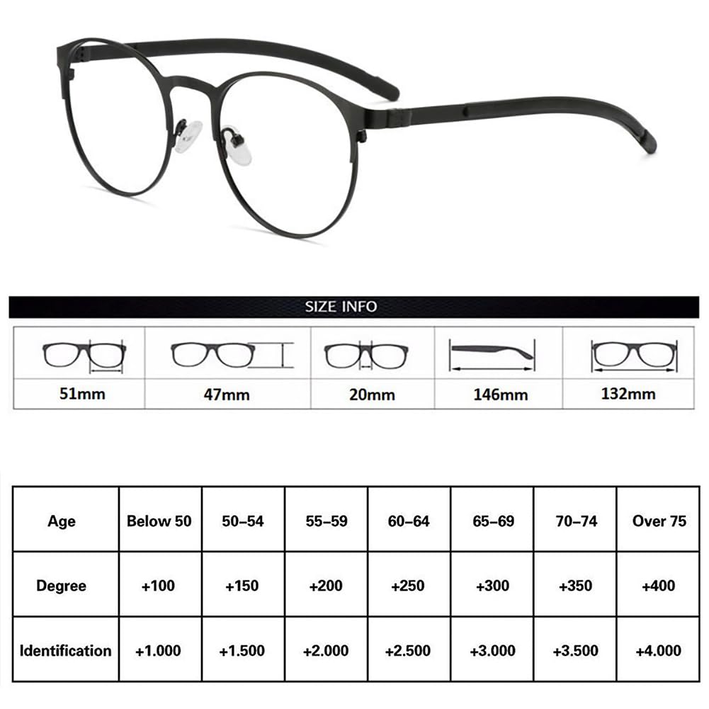JIETIAN Männer intelligente Outdoor photochrome Sonnenbrille, HD kugelförmige Harz Linse Lesebrille Geschäfts Metallrahmen / UV400,01,+1.5
