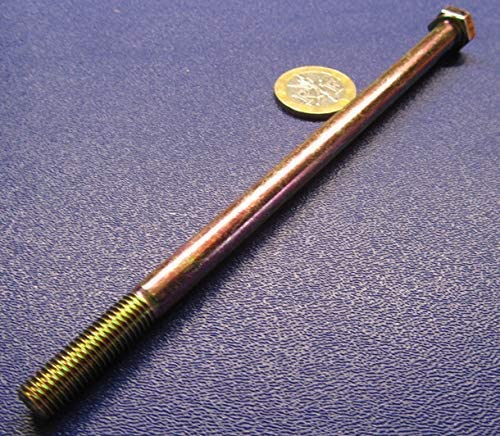 Grade 8 Zinc Yellow Steel Bolts RH PT 5/16"-24 x 6.00 Length 10 pcs