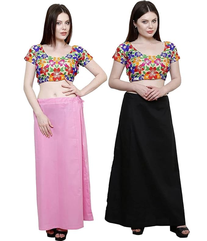 Yavi Collections Readymade Saree Petticoats Combo Pack of 2(Free Size)-picture-26