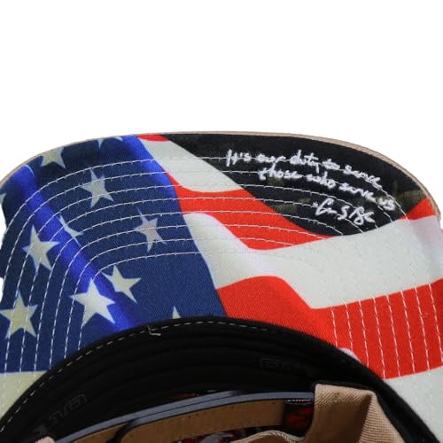 Image of HOOEY Chris Kyle Adjustable Snapback Hat - Mid Profile 6-Panel Breathable Mesh Baseball Cap, Trucker Hat for Men and Women