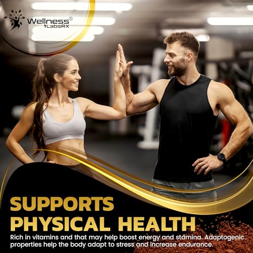 WELLNESS LABSRX Mushroom Powder, 25 in 1 Mushrooms Supplement - 2000mg, 25 Superfood Mishroom Lions Mane Powder with Chaga, Shiitake, Cordyceps, Reishi - Lion's Mane Mushroom - 120 Servings - Thumbnail 6