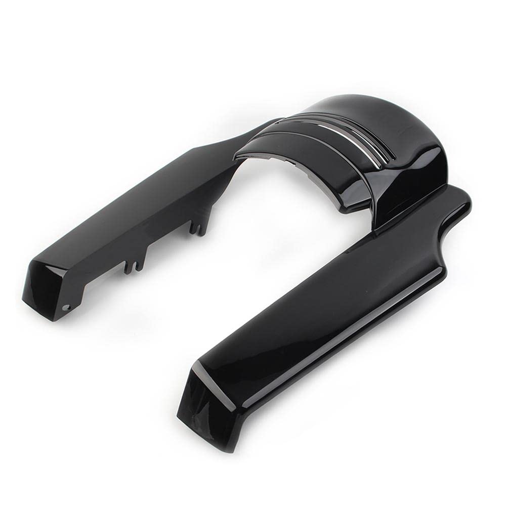 FSFY Extension de garde-boue arrière 12,7 cm ABS étiré pour Harley Touring Street Electra Glide 2009 2010 2011 2012 2013, noir brillant